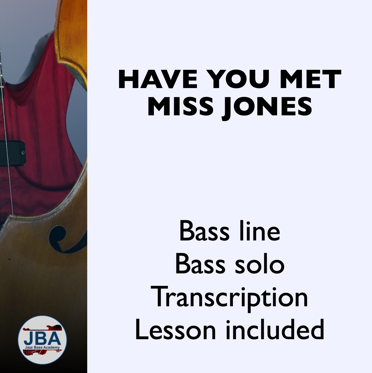 Play along video 07 - Have You Met Miss Jones